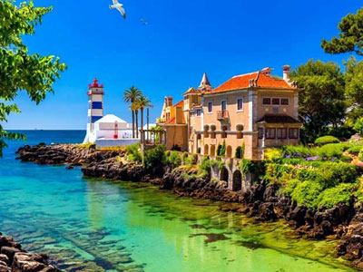 Cascais coastal landscape view
